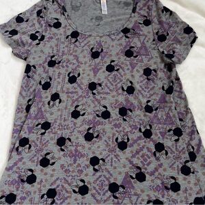LuLaRoe Irma Tunic with Minnie Mouse